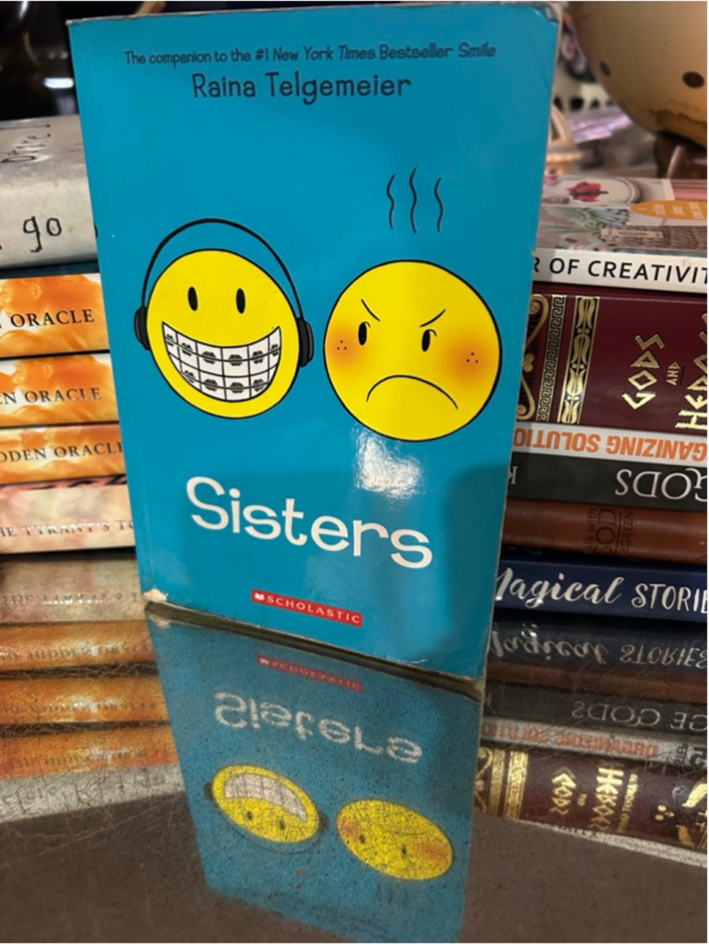Unisex Scholastic Sisters Graphic Novel One Size Blue Yellow